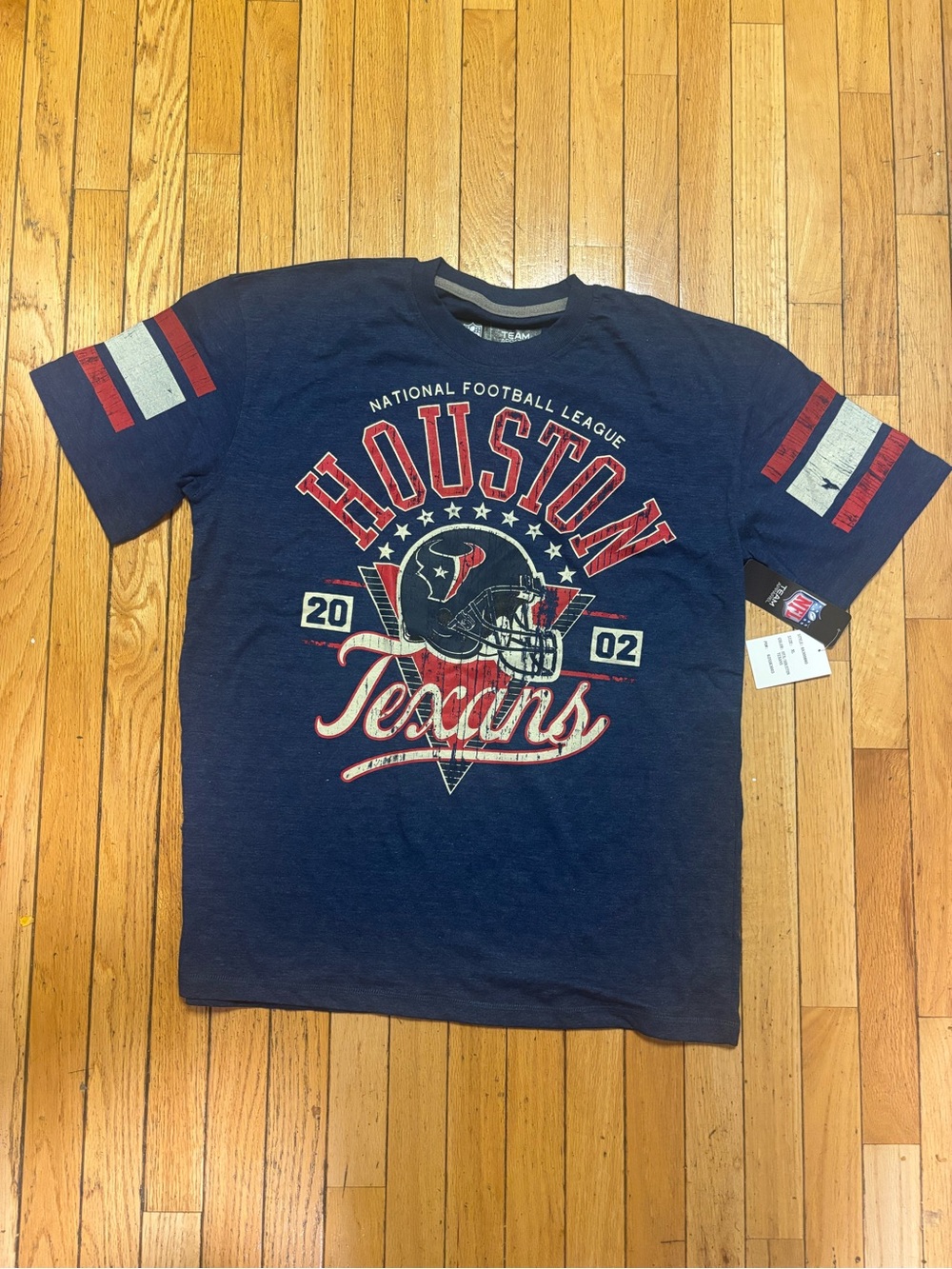 Houston Texans NFL Graphic Tee in Navy with Red and White